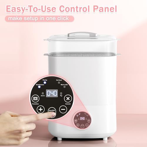 Components of Fisca baby bottle sanitizer and dryer