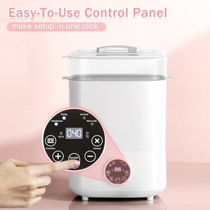 Components of Fisca baby bottle sanitizer and dryer