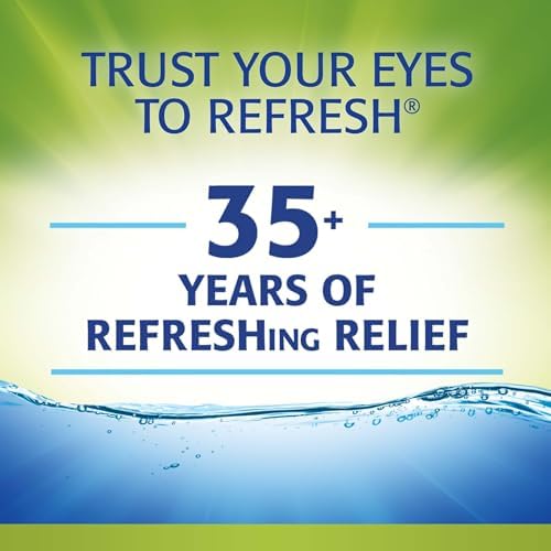 Refresh Relieva PF Xtra 10ml bottle with ingredients list for sensitive eyes.