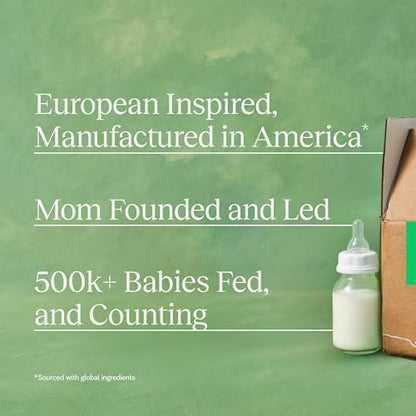 Bobbie baby formula container base showing expiration details and manufacturing authenticity