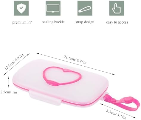 Side angle of Febsnow refillable wet wipe container