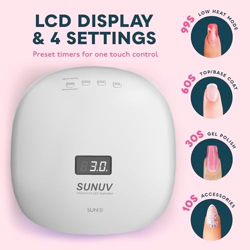 SUNUV 36 LED beads interior for even gel curing