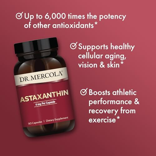 Dr. Mercola Organic Astaxanthin packaging back view details