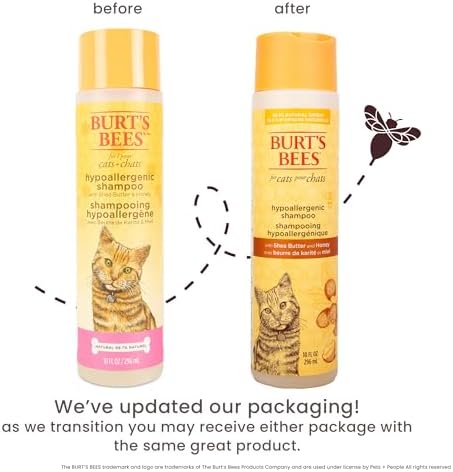 Fragrance free kitten safe shampoo packaging details