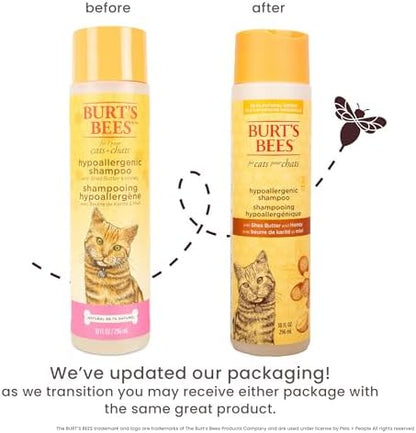 Fragrance free kitten safe shampoo packaging details