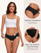 Close up of Allbase menstrual pants 6-layer protective fabric