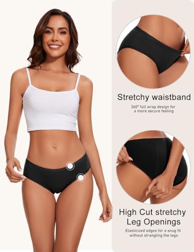 Close up of Allbase menstrual pants 6-layer protective fabric