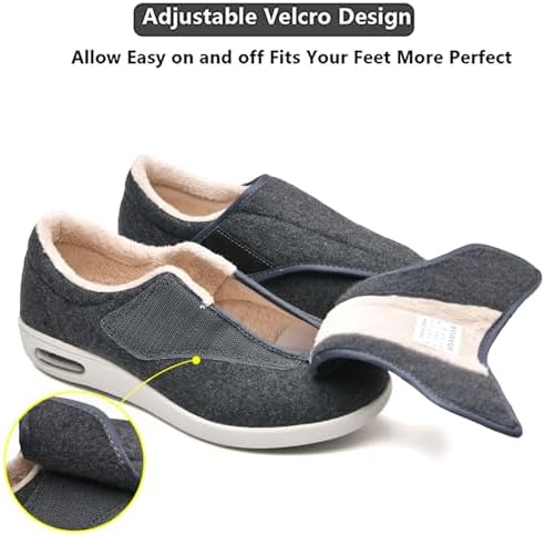 Side profile of Youyun elderly walking shoes with arch support.