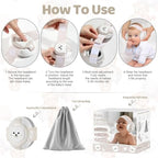 Collapsible travel-friendly baby noise cancelling headphones