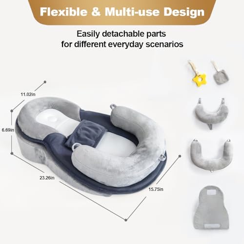 Love Mage baby lounger with carry handle for portability