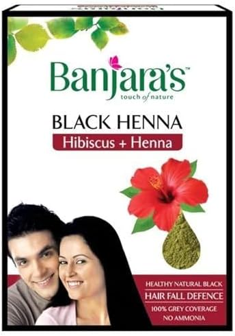 Banjara's Black Henna 50g ammonia-free herbal hair powder