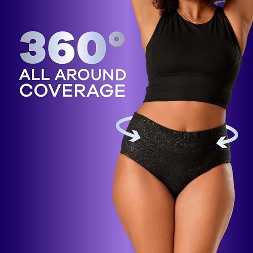Close up of the soft material and fit of Always Discreet overnight underwear