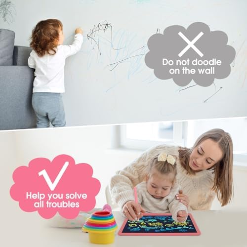 Child using Aricvort LCD writing tablet with stylus