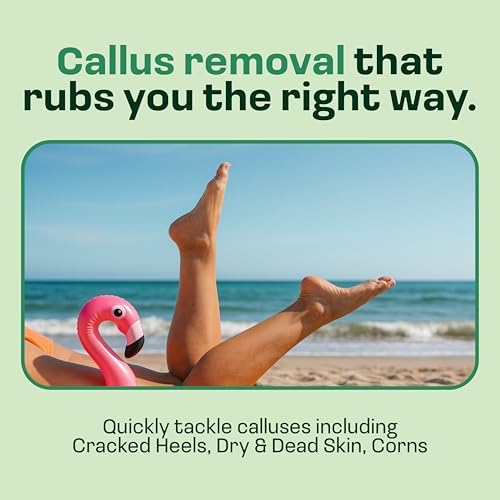 HAPPY SOLES Foot Callus Remover showcasing the three interchangeable roller heads close up.