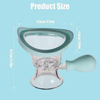 Silicone eyewash cup kit with transparent storage container for eye hygiene