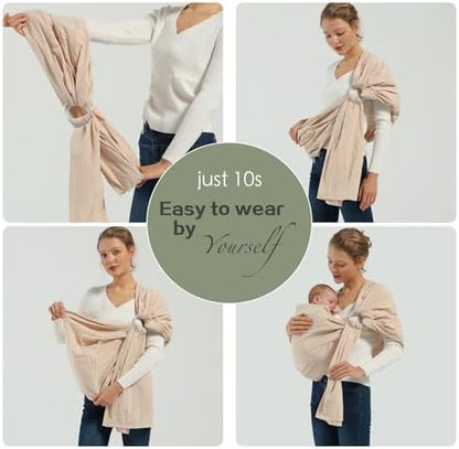 Hands free parenting with an authentic imported baby ring sling