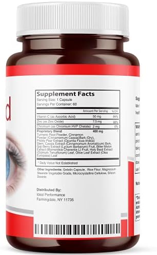 Ideal Performance 5 pack Visishield eye health vitamin capsules