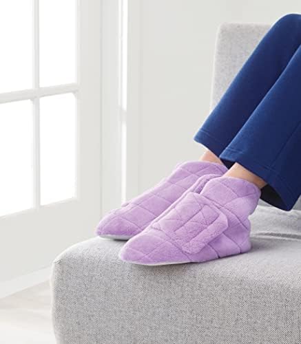 Silverts plush slippers opened wide to demonstrate easy entry for swollen feet.