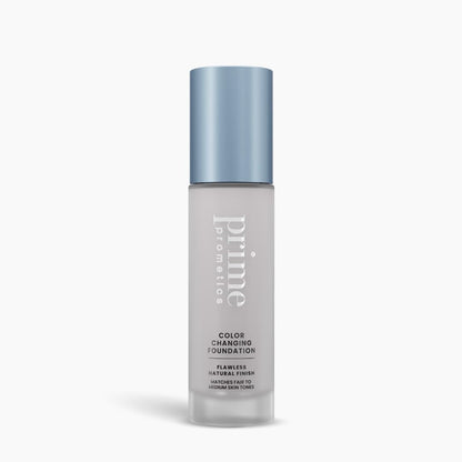 Prime Prometics Color Changing Foundation front view bottle showing white cream formula
