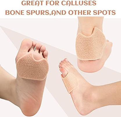 U-shaped sesamoid foot pads for offloading pressure on ball of foot