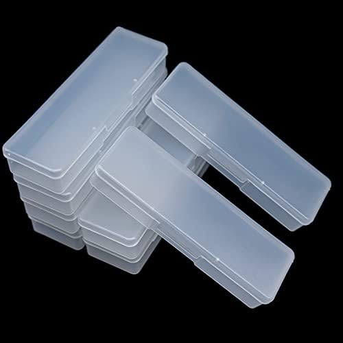 Lokyango Manicure Tool Box front view of clear plastic container set for nail organizer