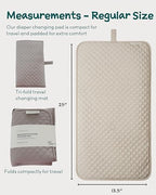 Lily Miles portable changing mat folded compactly for travel