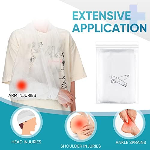 Bulk pack of fifty white triangular bandages with safety pins for first aid kits
