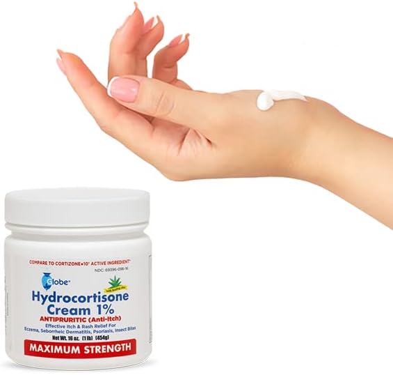 Pharmacist recommended hydrocortisone formula for dermatitis and psoriasis