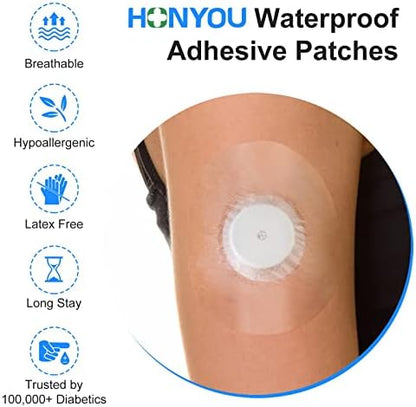 Side angle shot highlighting the ultra thin and discreet profile of the clear medical adhesive tape on skin.