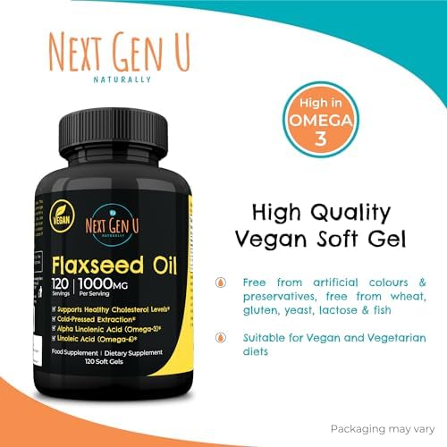 NextGenU plant based omega 3 6 9 cold pressed formula dietary supplement label details