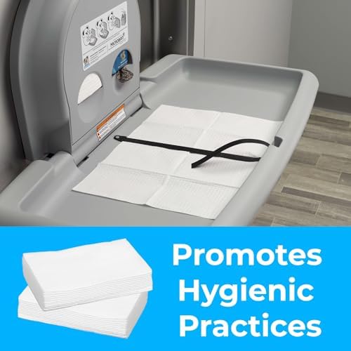 3 ply biodegradable quilted baby changing station paper liners close up
