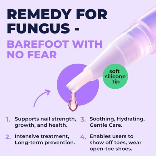 Orivelle toenail care pen highlighting the natural tea tree oil ingredient feature.