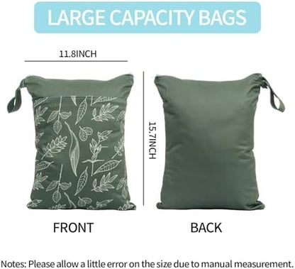 CoolaPeach wet dry bag showing dual zippered compartments