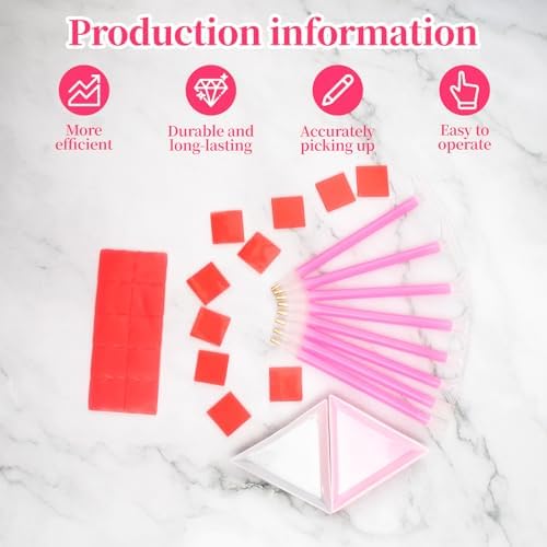 Full 30 piece DIY rhinestone application set layout