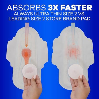 Detailed shot of Always Flexi-Wings designed for secure fit and leak protection.