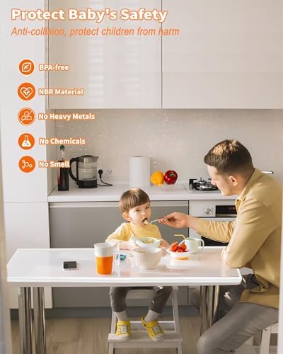 Pre-taped back of QYV baby edge protector for easy installation