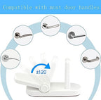 Two pack child safety door lever locks by Penmama