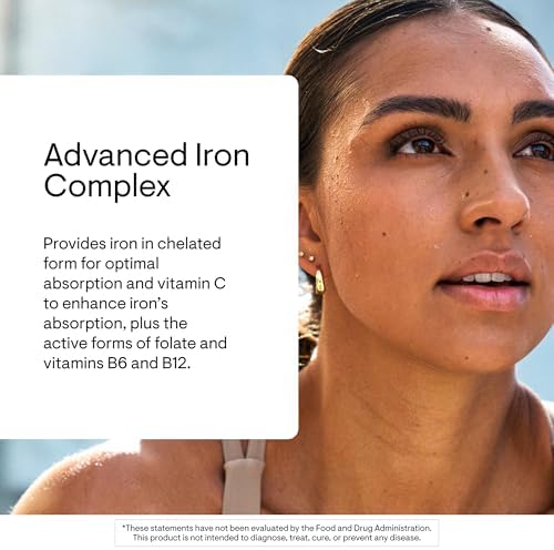 Thorne Advanced Iron Complex non-constipating chelated iron side angle bottle view