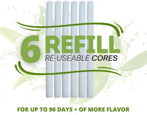 Six reusable mint aromatherapy sticks for oral fixation and stress relief.
