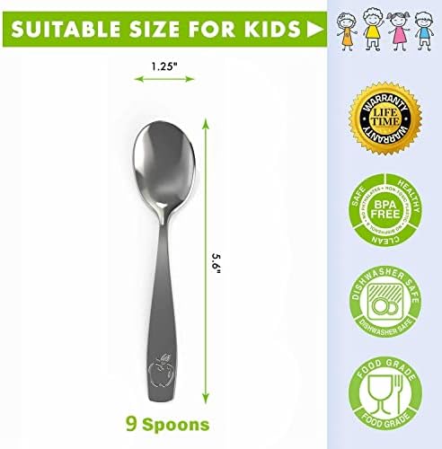 Chillout Life toddler flatware set in blue apple doodle box