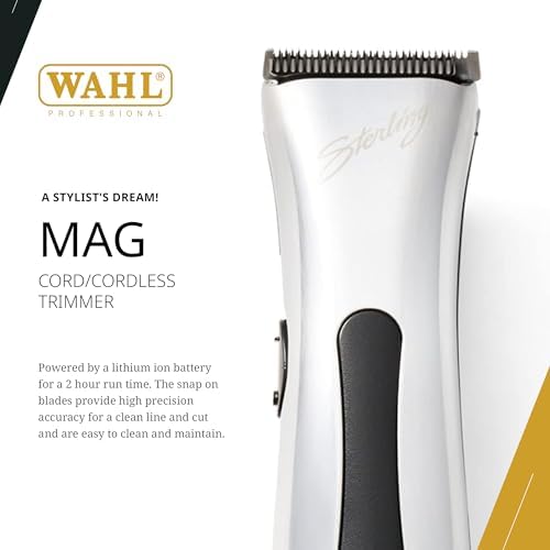 Wahl Professional Sterling Mag Trimmer charging stand and accessories