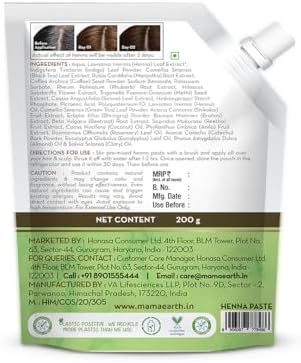 Made Safe certified natural hair dye pouch containing organic conditioning herbs.