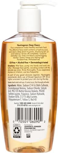 Oil-free facial cleanser that removes dirt makeup and excess sebum