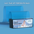 Chariholis Zippland three pack packaging for diaper disposal pails