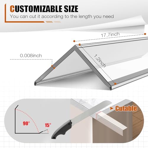 Self adhesive wall edge guard strip installed on furniture