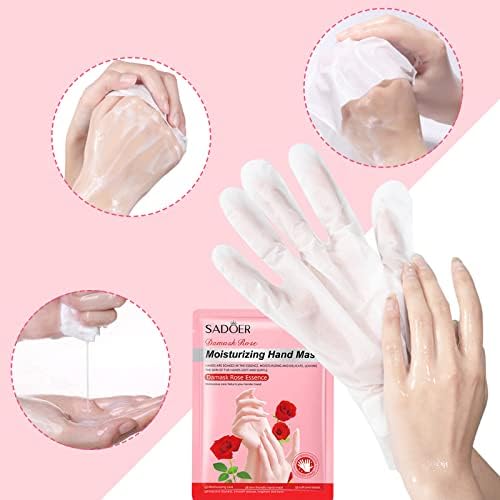 Permotary rose collagen moisturizing hand spa gloves 6 pack
