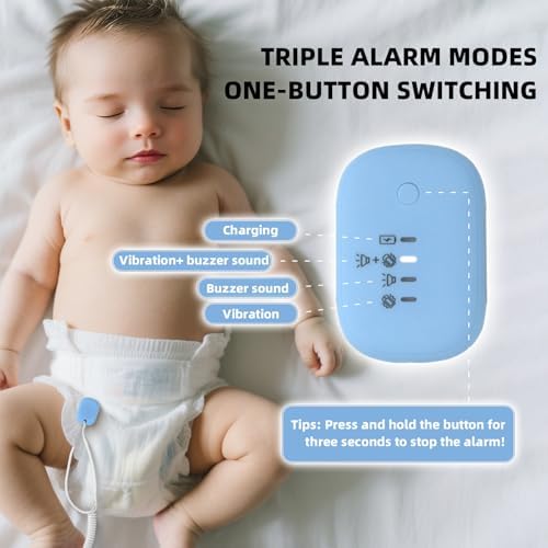 QCBF enuresis sensor with long induction cable and USB charging port.