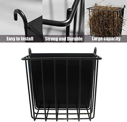2PCS Rabbit Hay Feeder Guinea Pig Hay Feeder with Heavy-Duty Metal Frame Rabbit Hay Holder for Cage - Bunny Hay Feeder,for Rabbits Guinea Pigs Bunny Chinchillas - Image 7