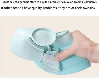 Side view showing ear protection on Amtooch shower shield