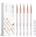 MelodySusie 5 piece nail art liner brush set with storage holder